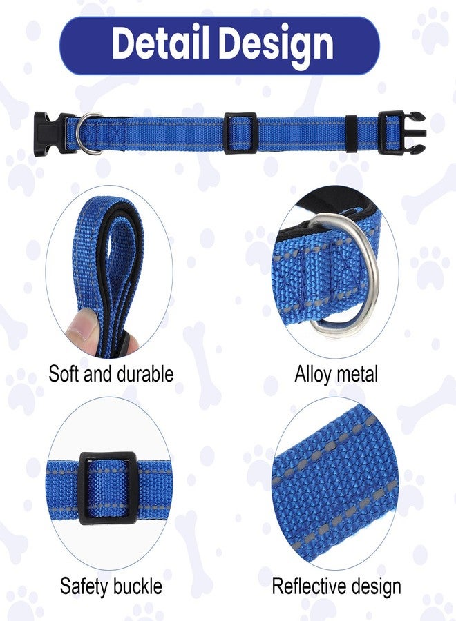 JOUTYFOR 12 Pcs Reflective Puppy Dog Collars Bulk for Litter Dogs Adjustable Safety Nylon Collars with Locking Buckle Soft Padded Breathable Puppy Collar for Cats Pets(Small) - Image 3